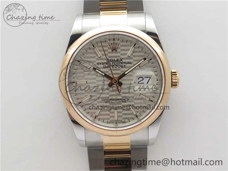 DateJust 36 SS RG 126201 BP Maker 1:1 Best Edition Silver Dial on Oyster Bracelet