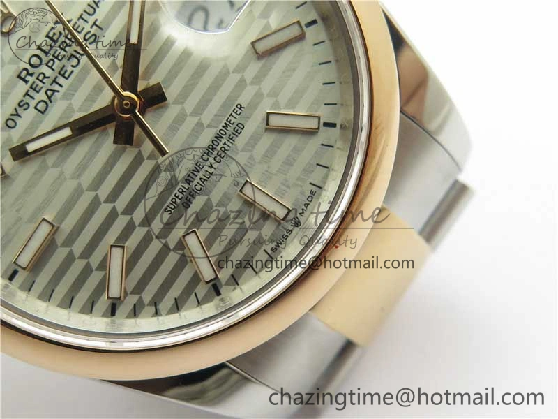 DateJust 36 SS RG 126201 BP Maker 1:1 Best Edition Silver Dial on Oyster Bracelet