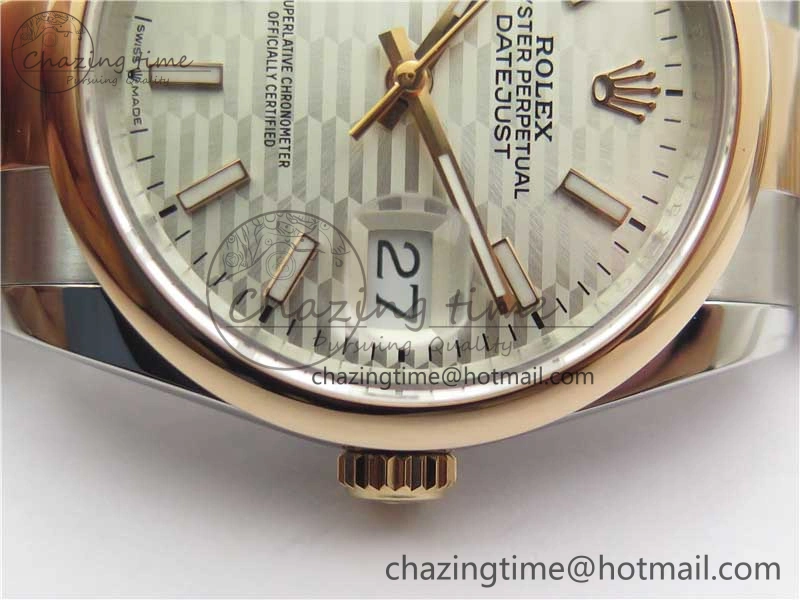DateJust 36 SS RG 126201 BP Maker 1:1 Best Edition Silver Dial on Oyster Bracelet