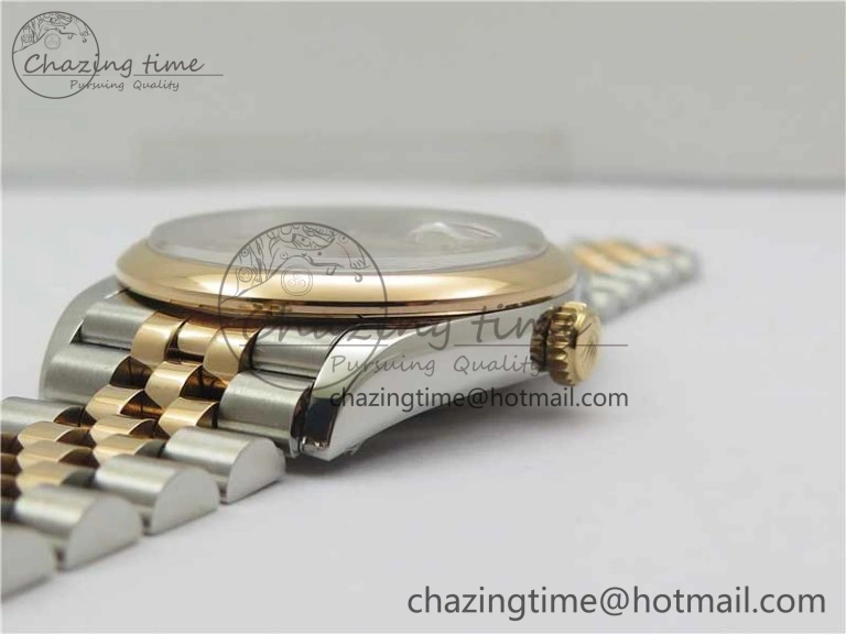 DateJust 36 SS RG 126201 BP Maker 1:1 Best Edition Silver Gray Dial on Jubilee Bracelet