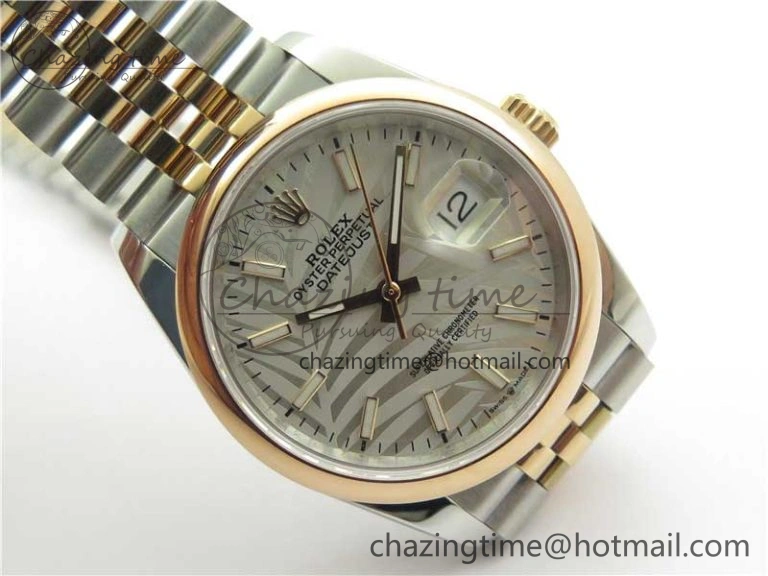DateJust 36 SS RG 126201 BP Maker 1:1 Best Edition Silver Gray Dial on Jubilee Bracelet