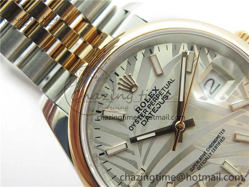 DateJust 36 SS RG 126201 BP Maker 1:1 Best Edition Silver Gray Dial on Jubilee Bracelet