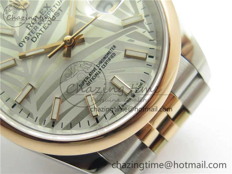 DateJust 36 SS RG 126201 BP Maker 1:1 Best Edition Silver Gray Dial on Jubilee Bracelet