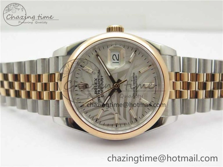 DateJust 36 SS RG 126201 BP Maker 1:1 Best Edition Silver Gray Dial on Jubilee Bracelet