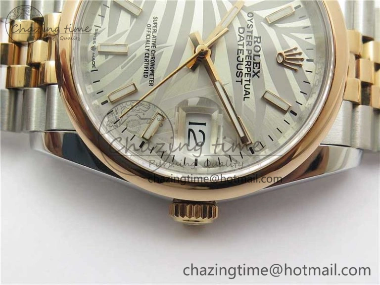 DateJust 36 SS RG 126201 BP Maker 1:1 Best Edition Silver Gray Dial on Jubilee Bracelet