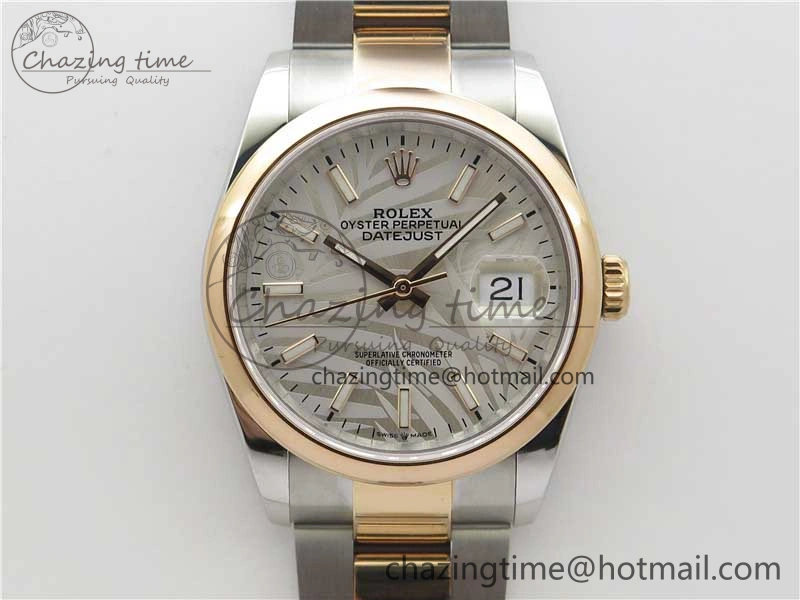 DateJust 36 SS RG 126201 BP Maker 1:1 Best Edition Silver Gray Dial on Oyster Bracelet