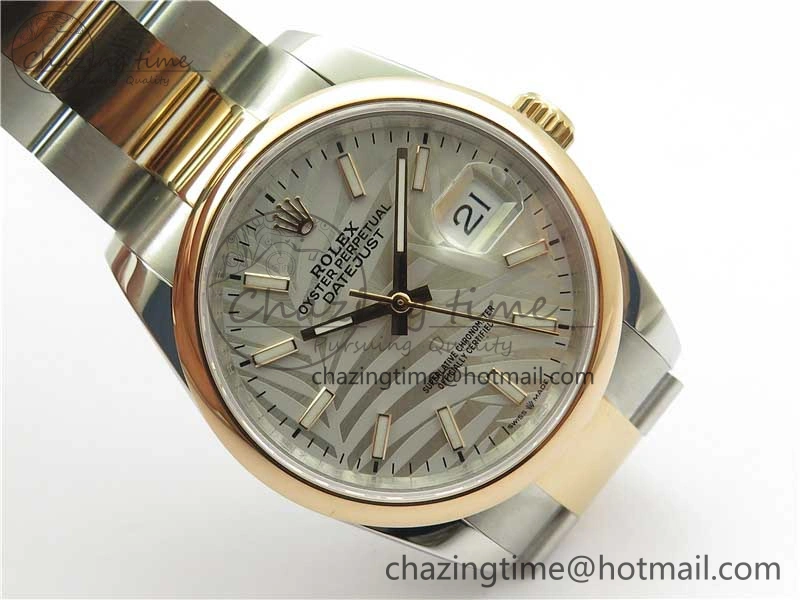 DateJust 36 SS RG 126201 BP Maker 1:1 Best Edition Silver Gray Dial on Oyster Bracelet