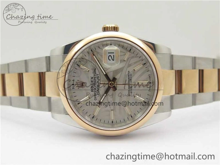 DateJust 36 SS RG 126201 BP Maker 1:1 Best Edition Silver Gray Dial on Oyster Bracelet