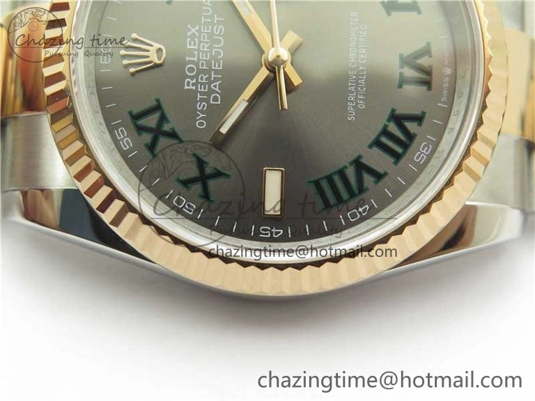 DateJust 36 SS RG 126231 BP Maker 1:1 Best Edition Gray Roman Dial on Oyster Bracelet