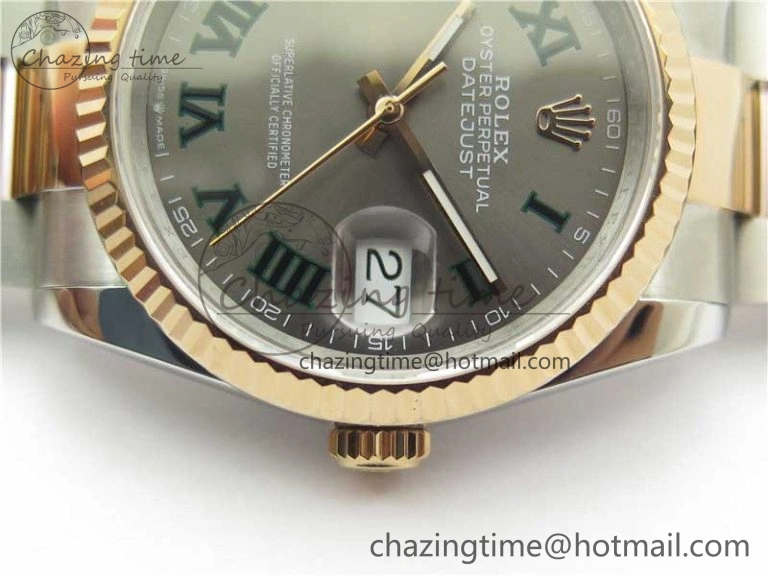 DateJust 36 SS RG 126231 BP Maker 1:1 Best Edition Gray Roman Dial on Oyster Bracelet