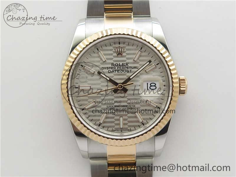 DateJust 36 SS RG 126231 BP Maker 1:1 Best Edition Silver Dial on Oyster Bracelet