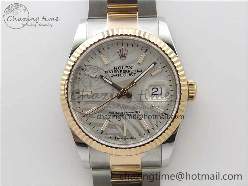DateJust 36 SS RG 126231 BP Maker 1:1 Best Edition Silver Gray Dial on Oyster Bracelet