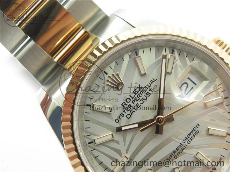 DateJust 36 SS RG 126231 BP Maker 1:1 Best Edition Silver Gray Dial on Oyster Bracelet