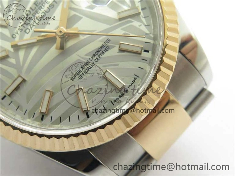 DateJust 36 SS RG 126231 BP Maker 1:1 Best Edition Silver Gray Dial on Oyster Bracelet