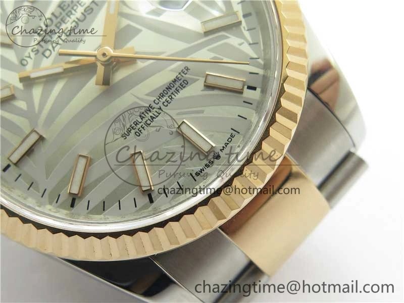 DateJust 36 SS RG 126231 BP Maker 1:1 Best Edition Silver Gray Dial on Oyster Bracelet