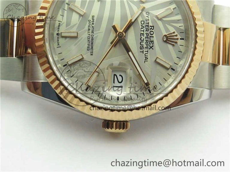 DateJust 36 SS RG 126231 BP Maker 1:1 Best Edition Silver Gray Dial on Oyster Bracelet