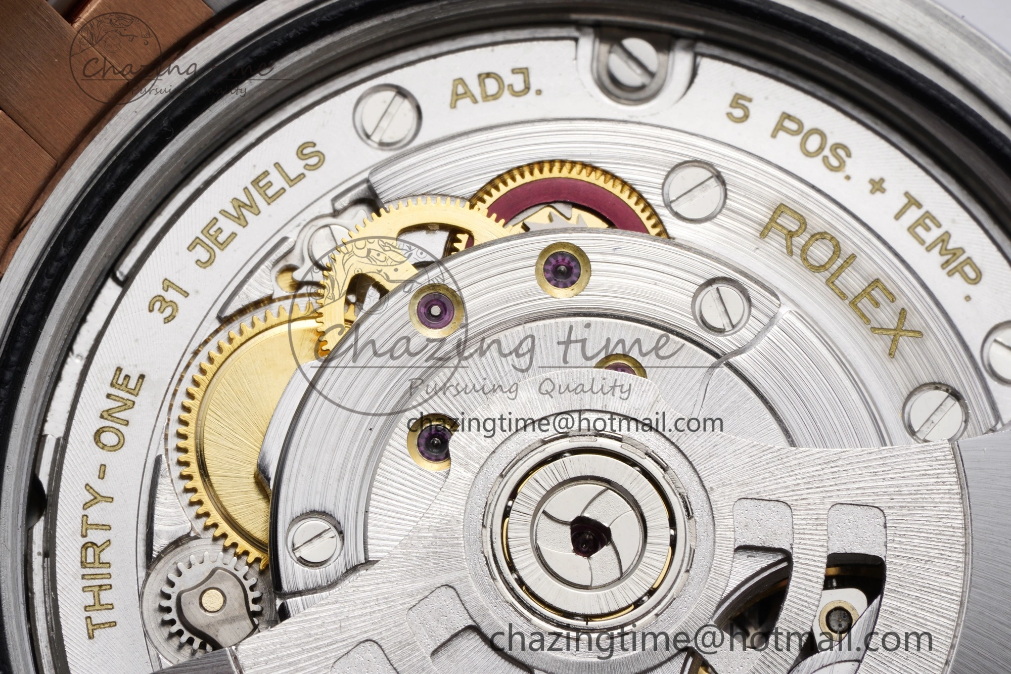 DateJust 36 SS RG 126231 JDF RG Plated 904L Steel Gray Dial Roman Markers on Jubilee Bracelet V2