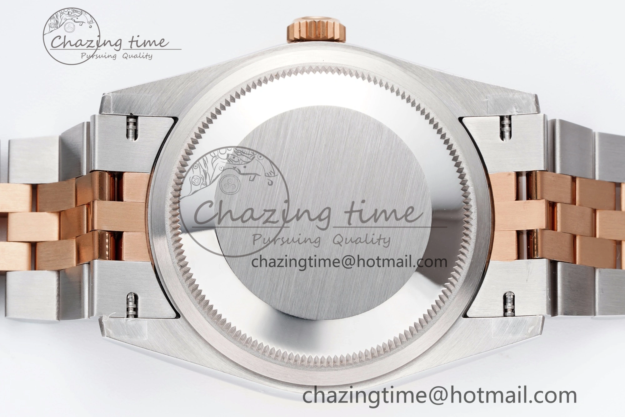 DateJust 36 SS RG 126231 JDF RG Plated 904L Steel Gray Dial Roman Markers on Jubilee Bracelet V2