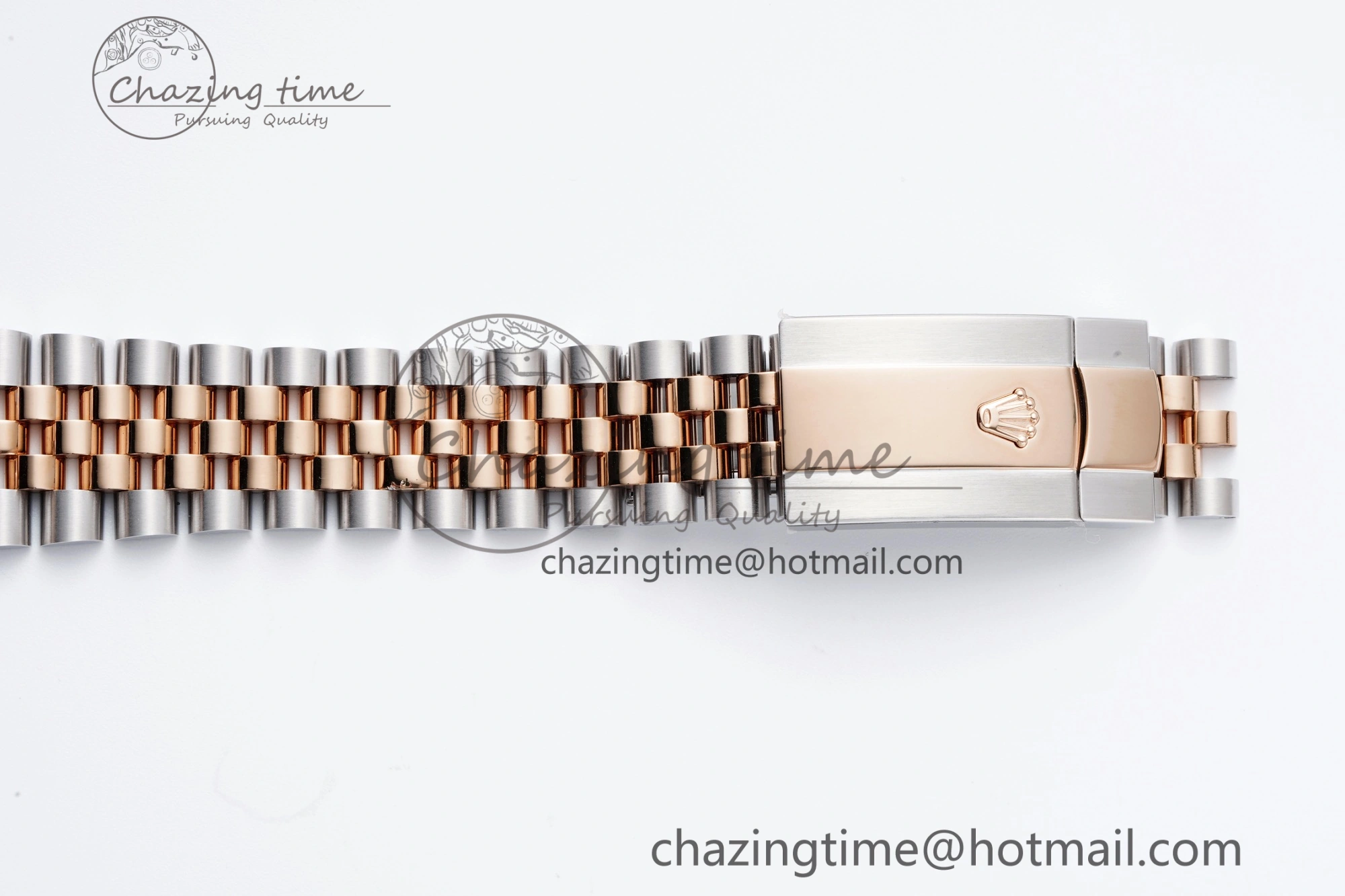DateJust 36 SS RG 126231 JDF RG Plated 904L Steel Gray Dial Roman Markers on Jubilee Bracelet V2