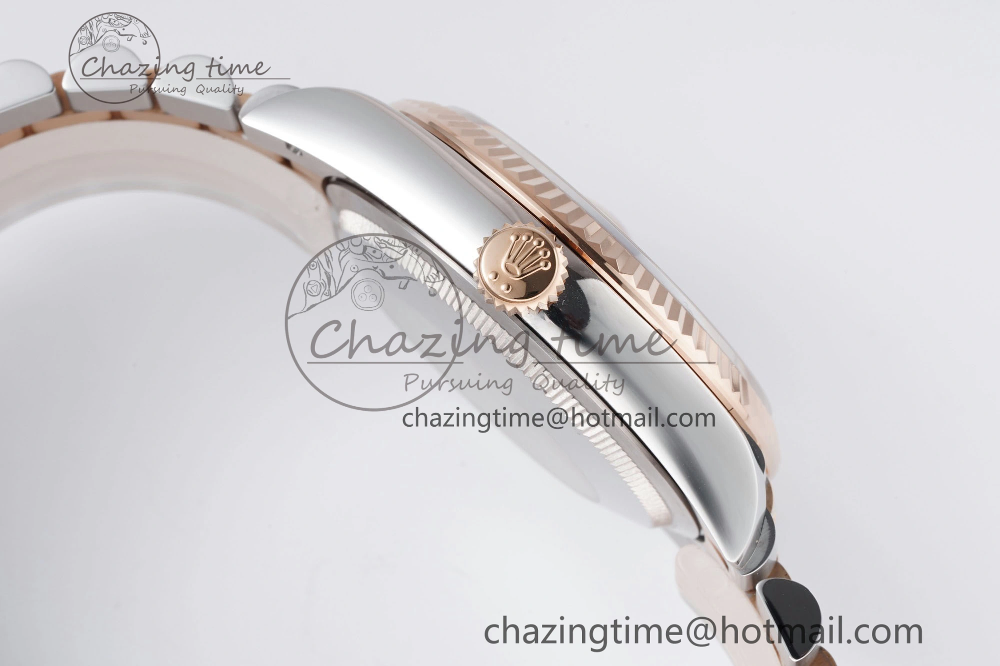 DateJust 36 SS RG 126231 JDF RG Plated 904L Steel Gray Dial Roman Markers on Jubilee Bracelet V2