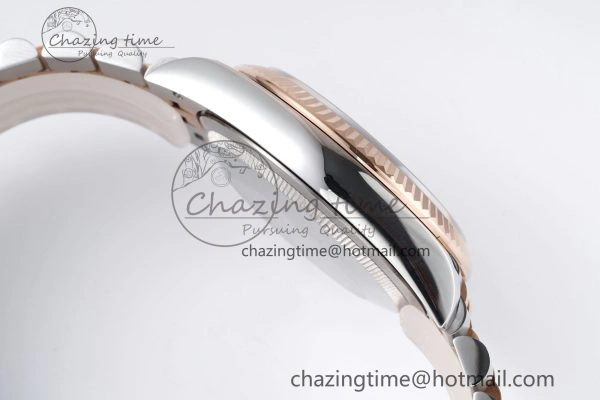 DateJust 36 SS RG 126231 JDF RG Plated 904L Steel Gray Dial Roman Markers on Jubilee Bracelet V2