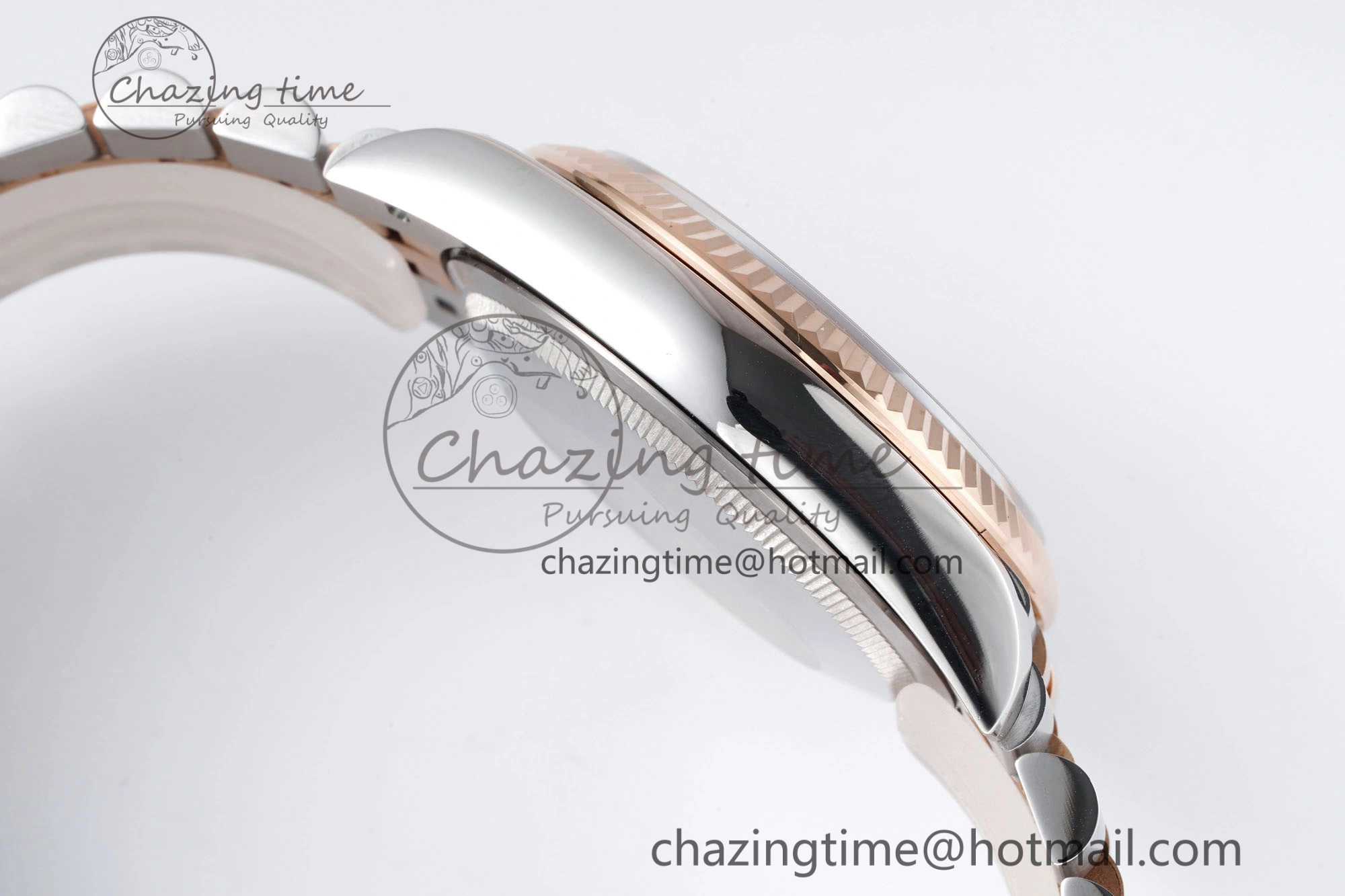 DateJust 36 SS RG 126231 JDF RG Plated 904L Steel Gray Dial Roman Markers on Jubilee Bracelet V2
