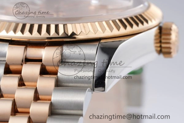 DateJust 36 SS RG 126231 JDF RG Plated 904L Steel RG Dial Stick Markers on Jubilee Bracelet V2