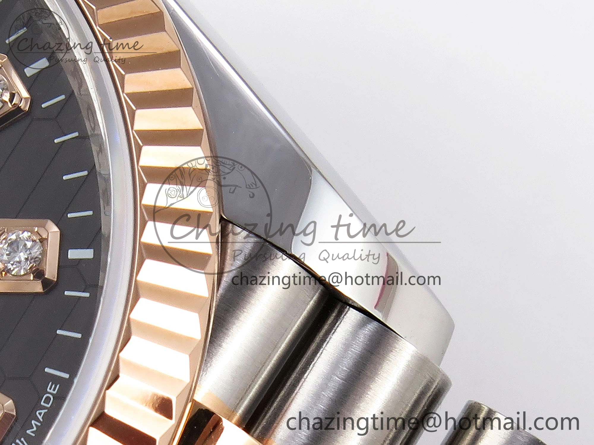 DateJust 36 SS RG 126231 VSF 1:1 Best Edition 904L Steel Gray Textured Diamonds Dial on Jubilee Bracelet VS3235