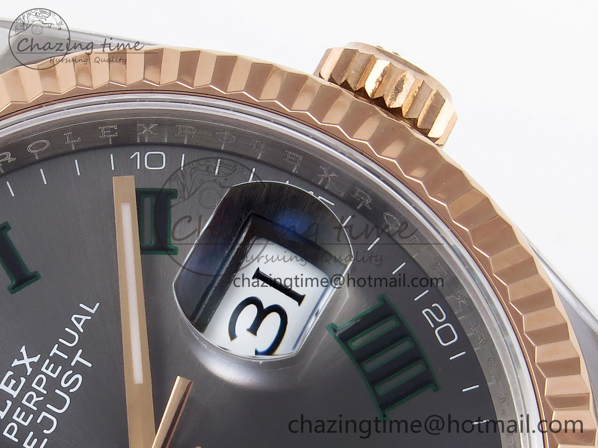 DateJust 36 SS RG 126231 VSF 1:1 Best Edition 904L Steel Gray Textured Diamonds Dial on Jubilee Bracelet VS3235