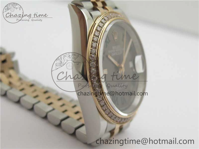 DateJust 36 SS RG 126281 BP Maker 1:1 Best Edition Gray Roman Dial on Jubilee Bracelet