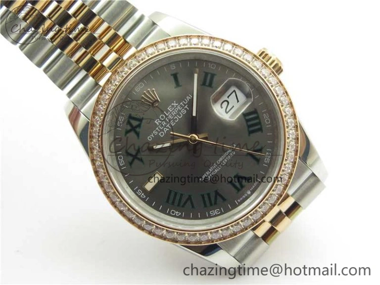 DateJust 36 SS RG 126281 BP Maker 1:1 Best Edition Gray Roman Dial on Jubilee Bracelet