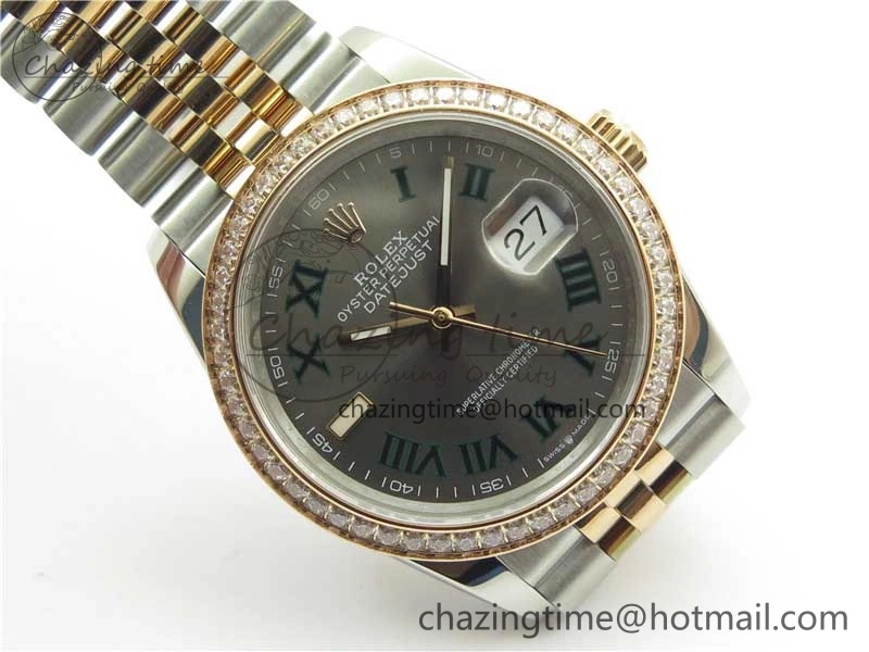 DateJust 36 SS RG 126281 BP Maker 1:1 Best Edition Gray Roman Dial on Jubilee Bracelet