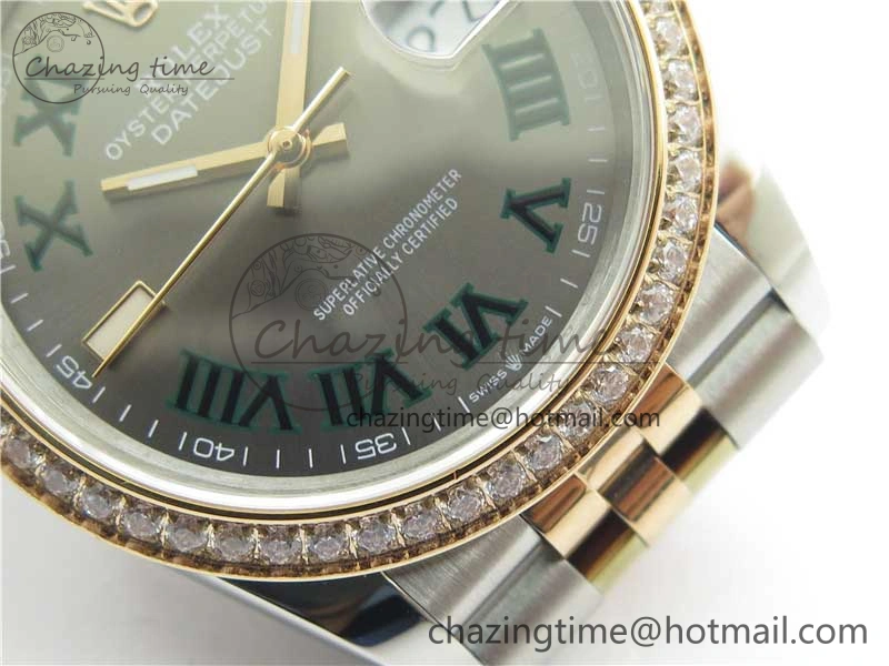 DateJust 36 SS RG 126281 BP Maker 1:1 Best Edition Gray Roman Dial on Jubilee Bracelet