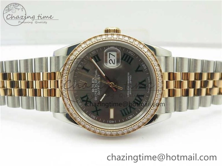 DateJust 36 SS RG 126281 BP Maker 1:1 Best Edition Gray Roman Dial on Jubilee Bracelet