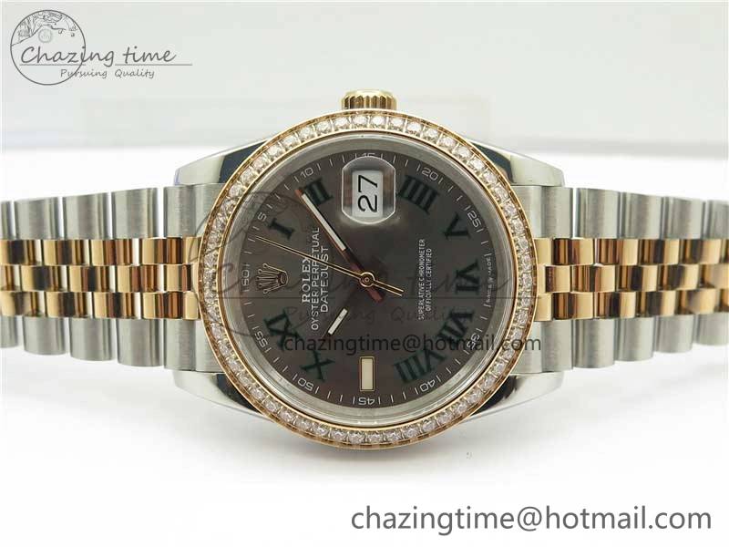 DateJust 36 SS RG 126281 BP Maker 1:1 Best Edition Gray Roman Dial on Jubilee Bracelet