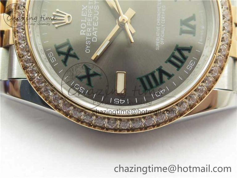 DateJust 36 SS RG 126281 BP Maker 1:1 Best Edition Gray Roman Dial on Jubilee Bracelet