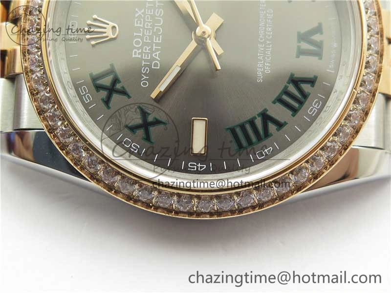 DateJust 36 SS RG 126281 BP Maker 1:1 Best Edition Gray Roman Dial on Jubilee Bracelet