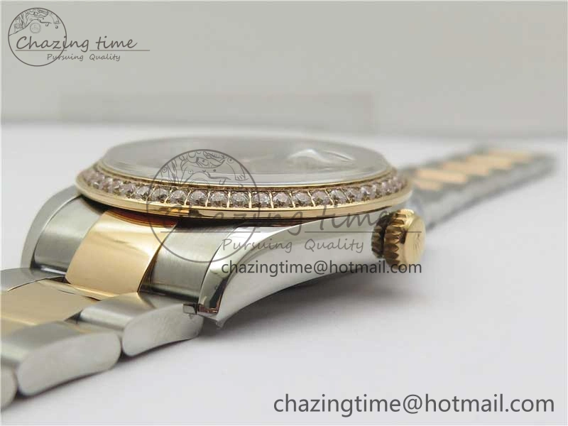 DateJust 36 SS RG 126281 BP Maker 1:1 Best Edition Gray Roman Dial on Oyster Bracelet