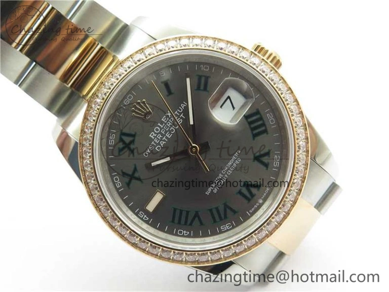 DateJust 36 SS RG 126281 BP Maker 1:1 Best Edition Gray Roman Dial on Oyster Bracelet