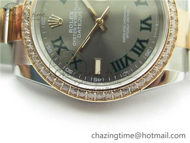 DateJust 36 SS RG 126281 BP Maker 1:1 Best Edition Gray Roman Dial on Oyster Bracelet