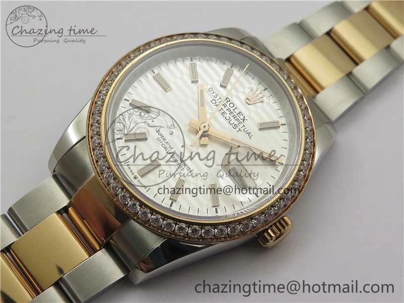 DateJust 36 SS RG 126281 BP Maker 1:1 Best Edition Silver Dial on Oyster Bracelet