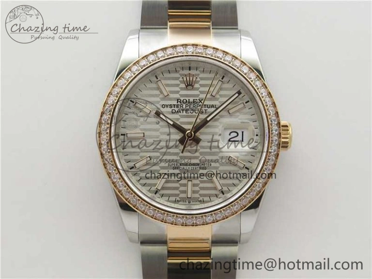 DateJust 36 SS RG 126281 BP Maker 1:1 Best Edition Silver Dial on Oyster Bracelet