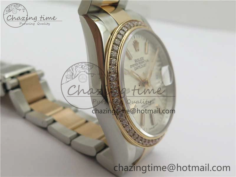 DateJust 36 SS RG 126281 BP Maker 1:1 Best Edition Silver Dial on Oyster Bracelet