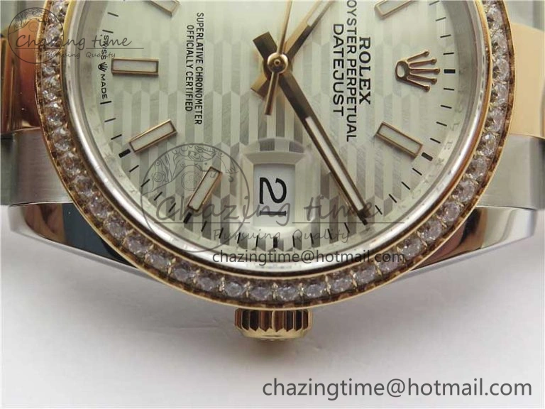 DateJust 36 SS RG 126281 BP Maker 1:1 Best Edition Silver Dial on Oyster Bracelet