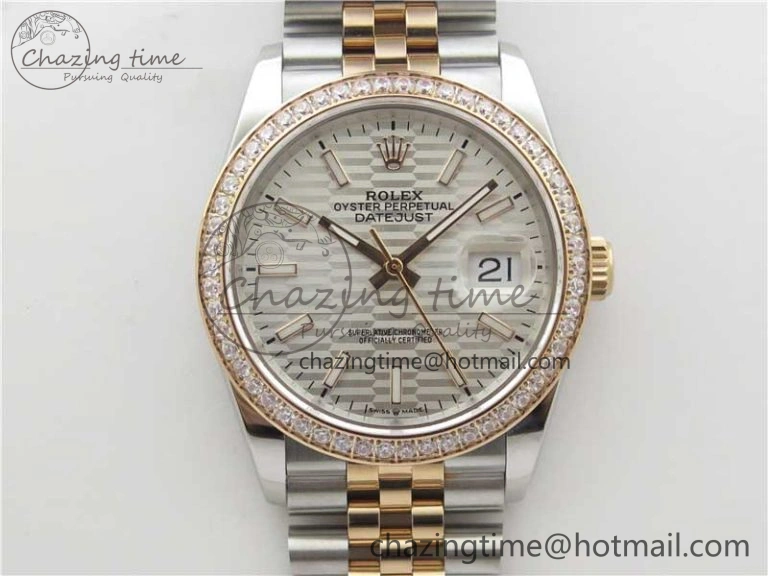 DateJust 36 SS RG 126281 BP Maker 1:1 Best Edition Silver Dial on Oyster Bracelet