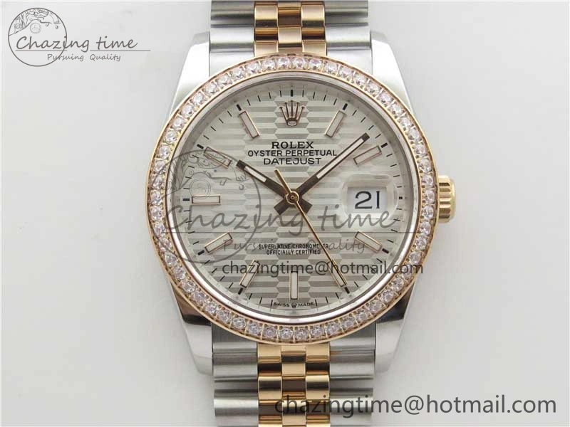 DateJust 36 SS RG 126281 BP Maker 1:1 Best Edition Silver Dial on Oyster Bracelet