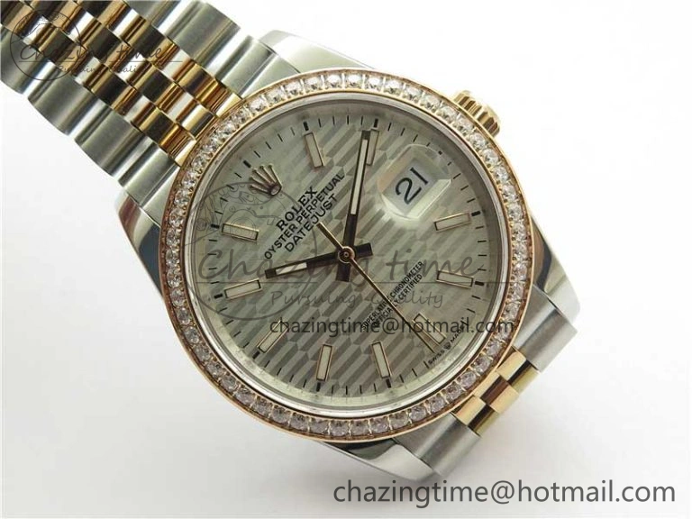 DateJust 36 SS RG 126281 BP Maker 1:1 Best Edition Silver Dial on Oyster Bracelet