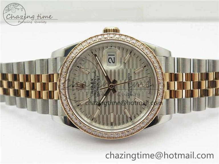 DateJust 36 SS RG 126281 BP Maker 1:1 Best Edition Silver Dial on Oyster Bracelet