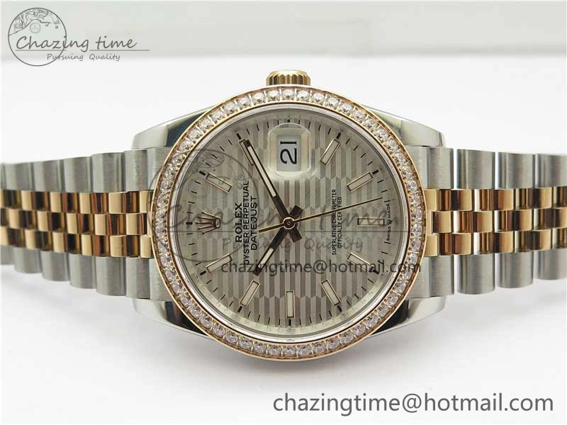 DateJust 36 SS RG 126281 BP Maker 1:1 Best Edition Silver Dial on Oyster Bracelet