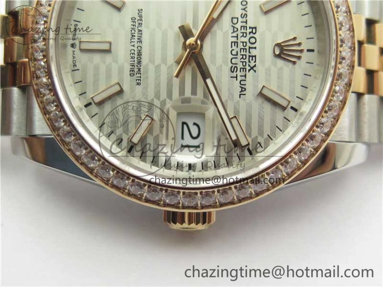 DateJust 36 SS RG 126281 BP Maker 1:1 Best Edition Silver Dial on Oyster Bracelet